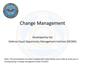 Change Management 15 November 2016