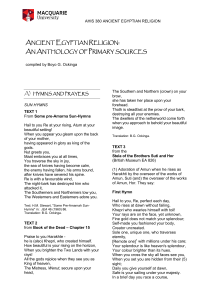 Anthology of Primary Sources