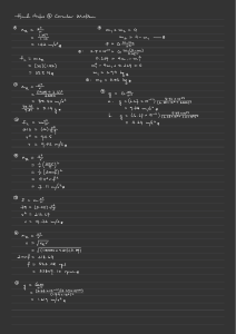 Hand Note 8 Circular Motion