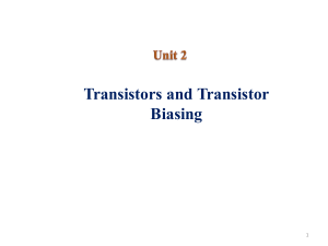 Transistor biasing