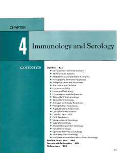 Chapter 04 - Immunology and Serology