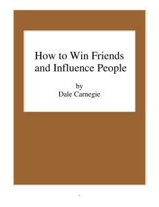book by dale Carnegie
