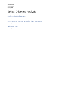 Ethical Dilemma Analysis