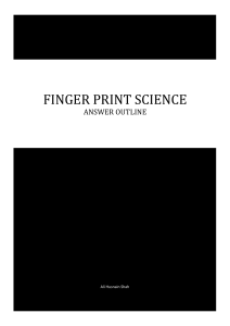 finger print science