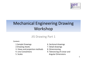 Mechanical Engineering Drawing Workshop: JIS Standards