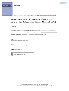 Modern telecommunication networks in the Aeronautical Telecommunication Network ATN