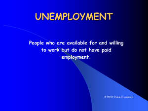 Causes and effects of unemployment