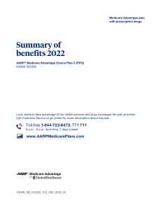 AAPR Summary of Benefits