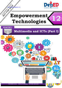 Empowerment Technologies-TVL Module 1