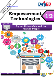 Empowerment Technologies-TVL Module 3
