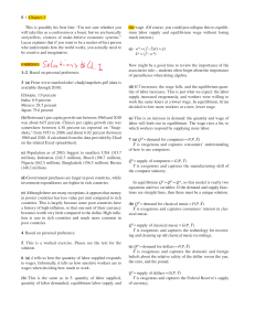 Macroeconomics Chapter Excerpt: GDP, Labor, Supply & Demand