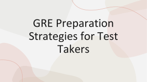 GRE Preparation Strategies SRM - Angad Singh