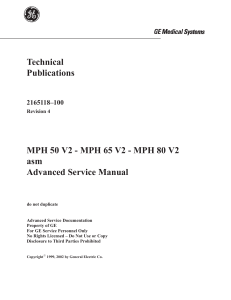 MPH SERVICE MANUAL