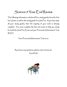 SCIENCE 9 - YEAR END STUDY GUIDE (1)