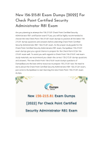 New Check Point 156-215.81 Exam Dumps