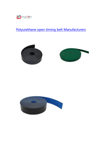 Polyurethane open timing belt Manufacturers