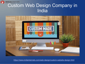 custom web design company in india