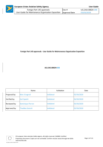 B01.UG .CAO .00024-008 User Guide for Maintenance Organisation Exposition