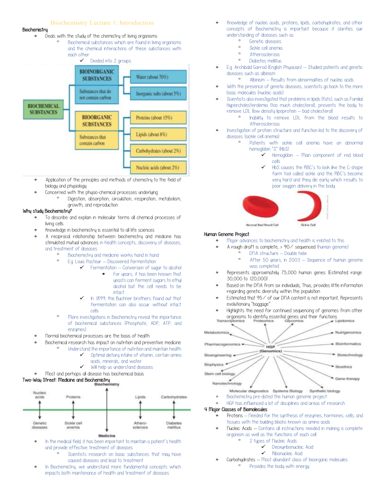 Biochemistry-Lecture-1