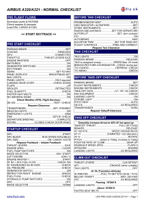 CHECKLIST A320