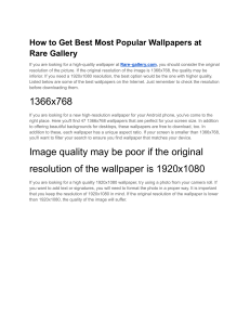 How to Get Best Most Popular Wallpapers at Rare Gallery