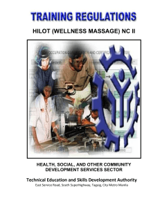 TR Hilot (Wellness) NC II