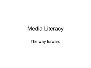 Media Literacy the way foreward final