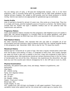 OB-GDM Case Scenario