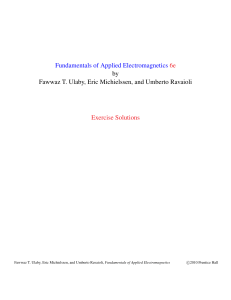 Fundamentals of Applied Electromagnetics 6e
