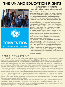 The UN and Education Rights Policy Brief