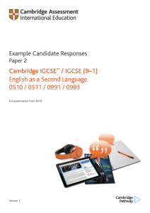 0510 Example Candidate Responses Paper 2 for examination from 2019