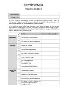 HR-New-Employees-Induction-Checklist