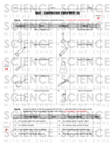 Lab Equipment Quiz: Identify & Match Science Tools