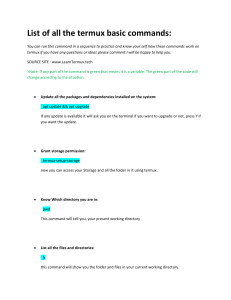Basic commands Termux - LearnTermux.tech
