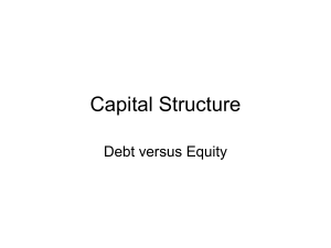 Capital Structure: Debt vs Equity Presentation