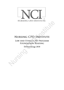 NCI-Law-and-Ethics-Preparatory-Reading