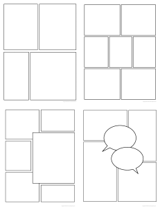 Comic Book Template: Panel Layouts for Storytelling