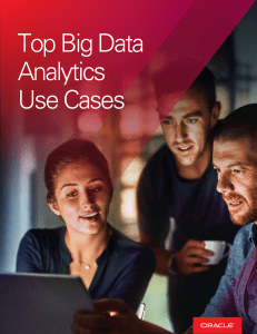 big data in use ORACLE