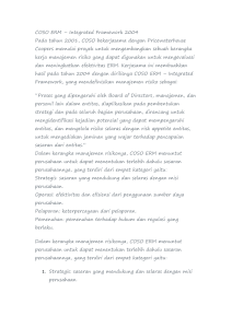 COSO ERM – Integrated Framework 2004