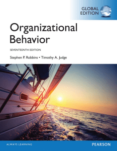 Organizational behavior (17, Judge)