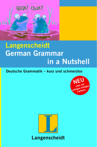 German Grammar in a Nutshell