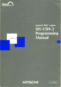 1995 SH1 SH2 Programming Manual 3rd Edition