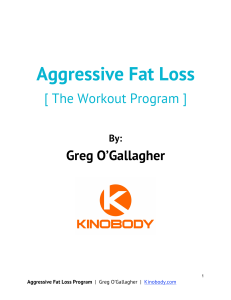 Kinobody Aggressive Fat Loss Program