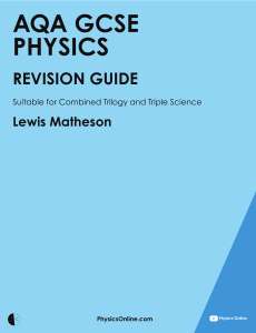 GCSE AQA Physics Exam Revision Guide 1.9