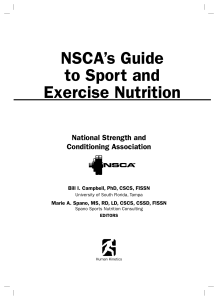 (Science of strength and conditioning series) Bill I Campbell  Marie A Spano  National Strength & Conditioning Association (U.S.) - NSCA's guide to sport and exercise nutrition-Human Kinetics (2011)
