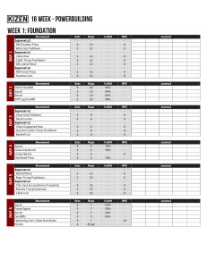 KIZEN 16-week Powerbuilding Program