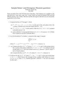 Stokes and Divergence problems