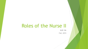 Roles Of The NurseII 2015