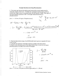 CHEM 302 Practise Questions 3 worked solutions