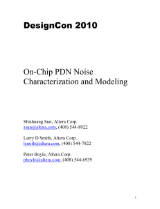 DesCon 2010-On-Chip-PDN-Noise-Characterization-and-Modeling